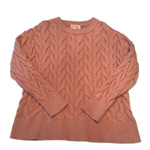 Philosophy Pink Cable Knit Sweater, M